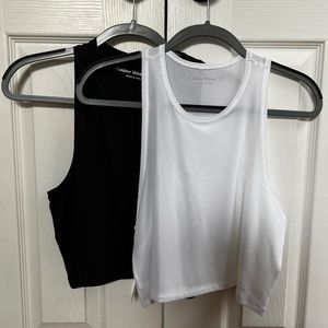 Mesh workout tank - black